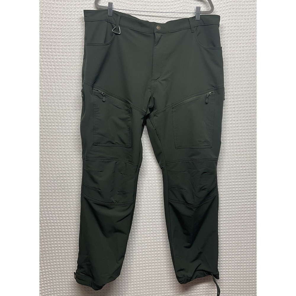 NEW Baerskin Trousers Mens Size 2XL Dark Green Tactical Cargo Pocket Stretch